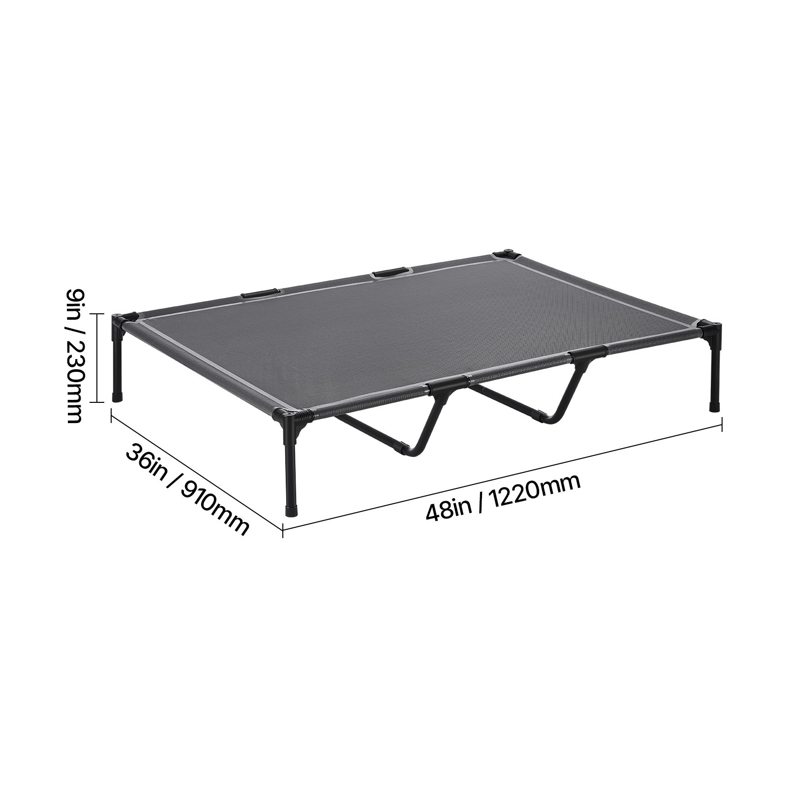 Uimoso Elevated Dog Bed for Large Dog Portable Raised Dog Cot w/ Metal Frame XL