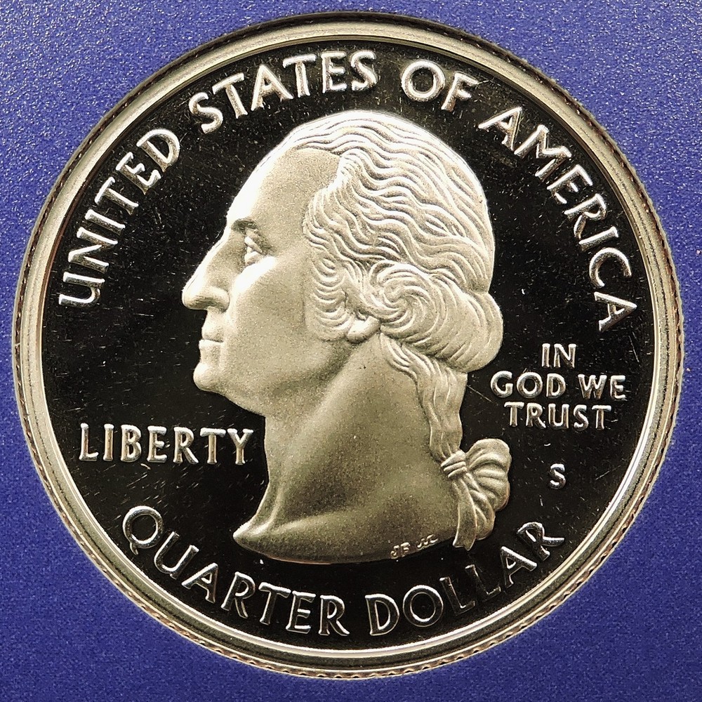 2008 S Clad Proof Oklahoma Quarter