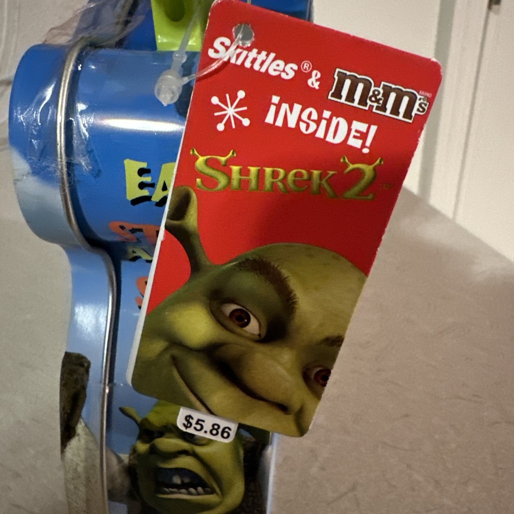 Shrek 3D Embossed Lunch Box & Stocking Cap 2004 Dreamworks