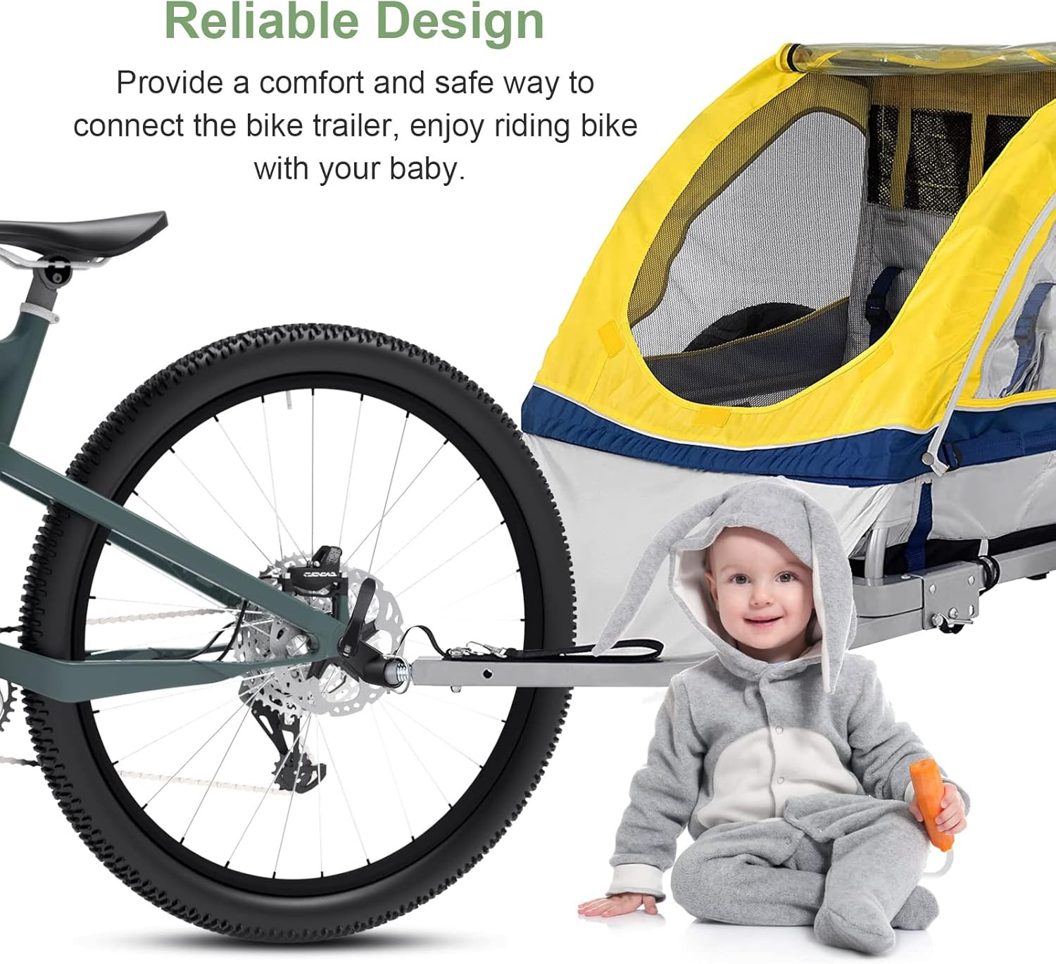 Bike Trailer Hitch for Instep/Schwinn Bike, Bicycle Trailer Coupler Hitch Attach