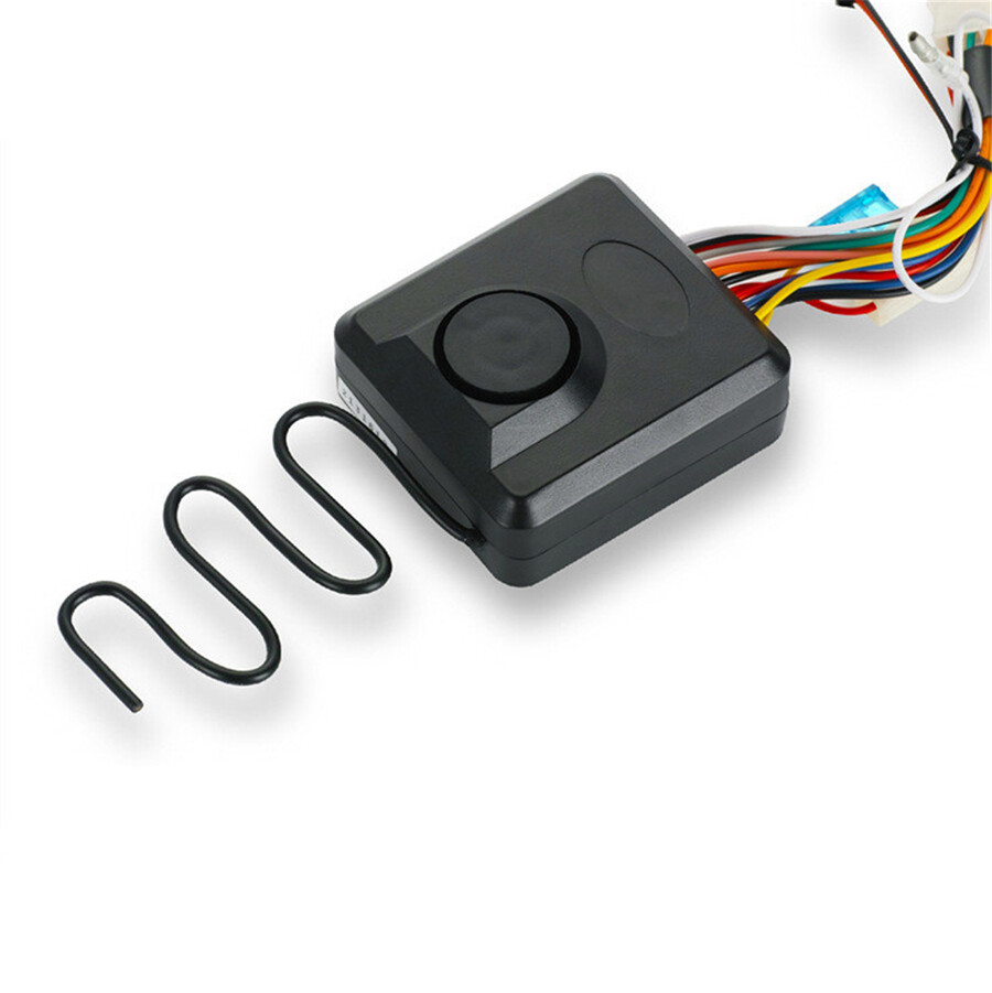 Motorcycle Engine Ignition Keyless One-button Start Anti-theft Alarm System Kit