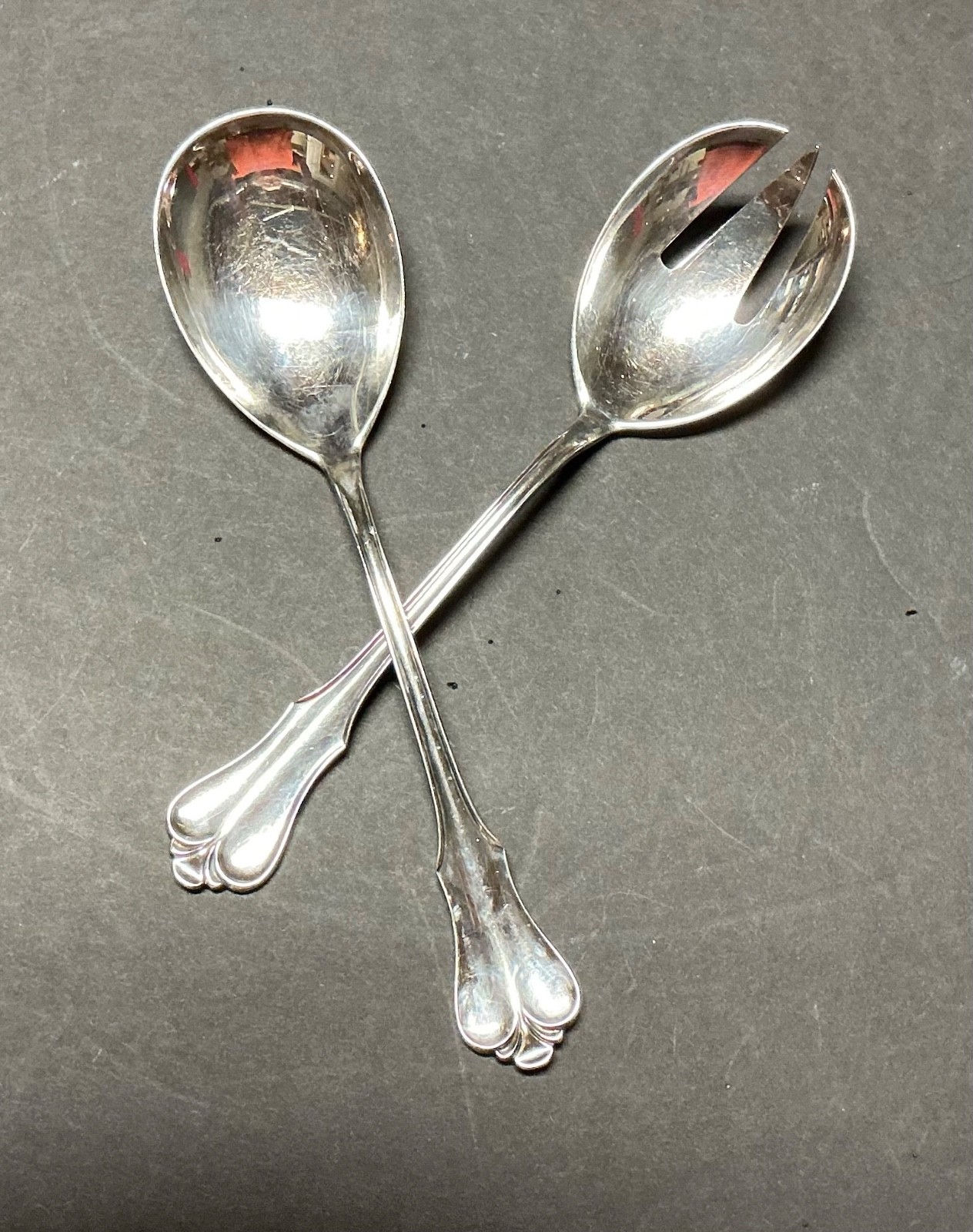 Sterling Silver Salad Serving Set by CAMUSSO