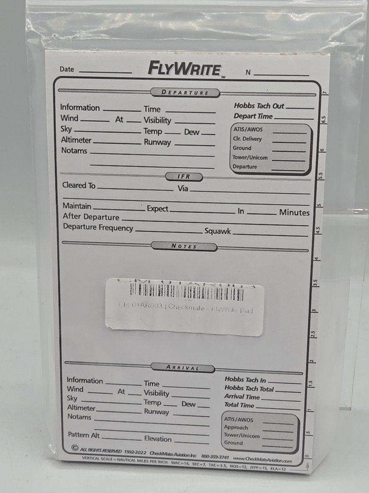 FlyWrite Pilot Cockpit Writing Pad