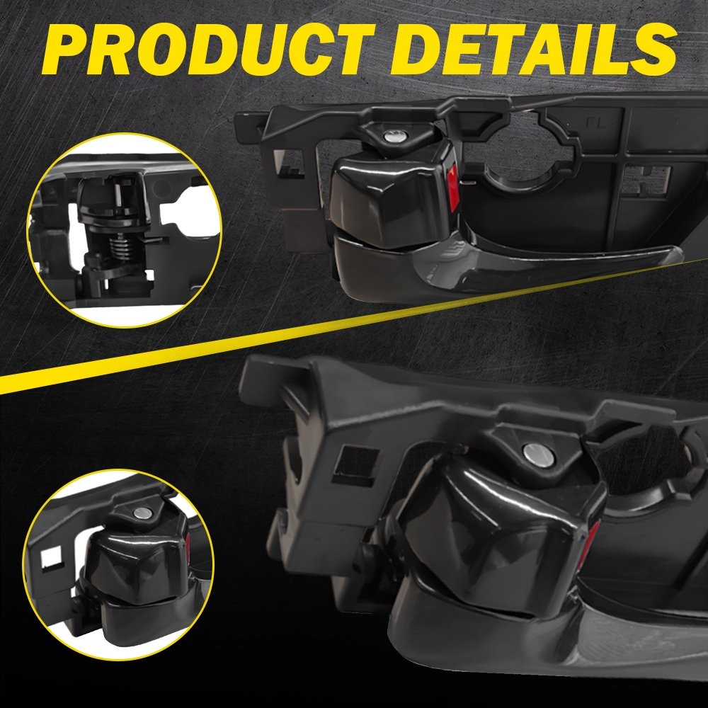 Interior Door Handle For 08-2010 Hyundai Sonata Front Left Side Textured Black