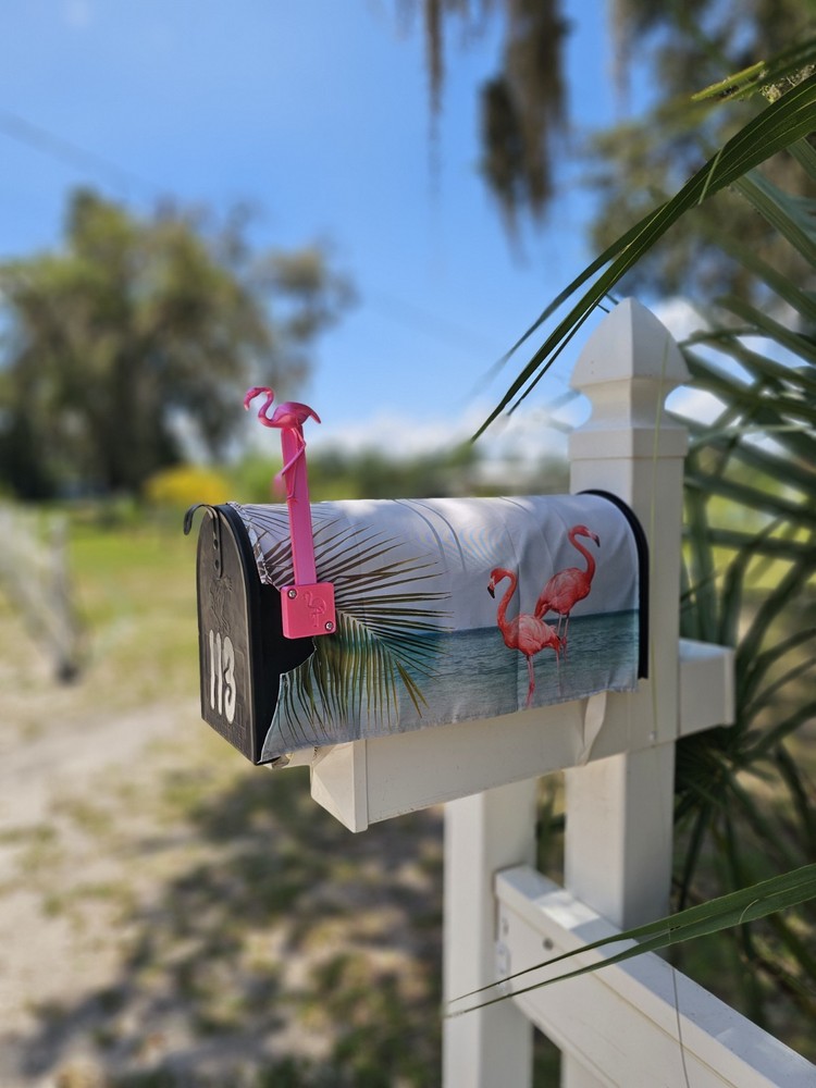 Flamingo Mailbox Replacement Flag Silky Pink