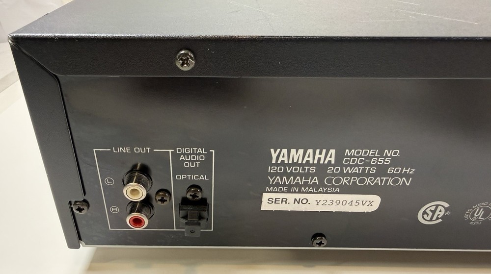 Yamaha CDC-655 5 CD Changer Tested Works - No Remote