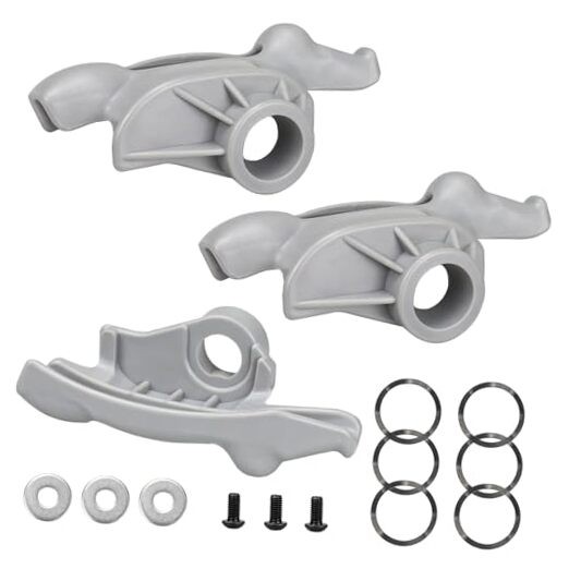 3 Pack Grey Low Profile Nylon Mount/Demount Head Kit Replacement for Coats