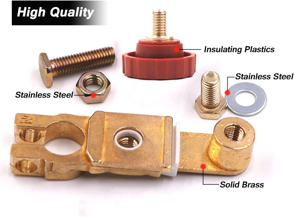 Top Post Battery Disconnect Switch - Quick Cut Off Red