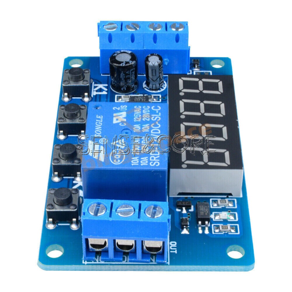 DC12V Automation Trigger Cycle Delay Timer Control Relay Switch Module