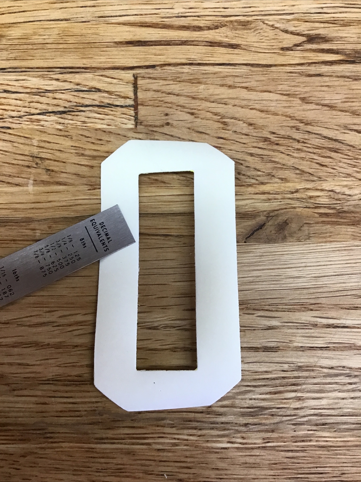 Firefighter / EMT Turnout Coat Reflective Iron-On Letter  “O” Lime Green D-6