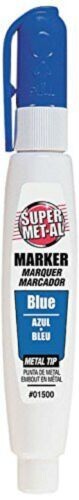 Super Met-Al 1296-1500 Squeeze Action Blue Paint Marker