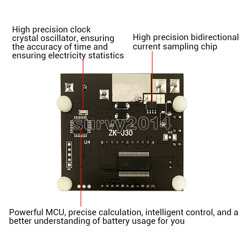 ZK-J30 Li-ion Battery Charging Module Bidirectional Current Test 6-60VDC 30A