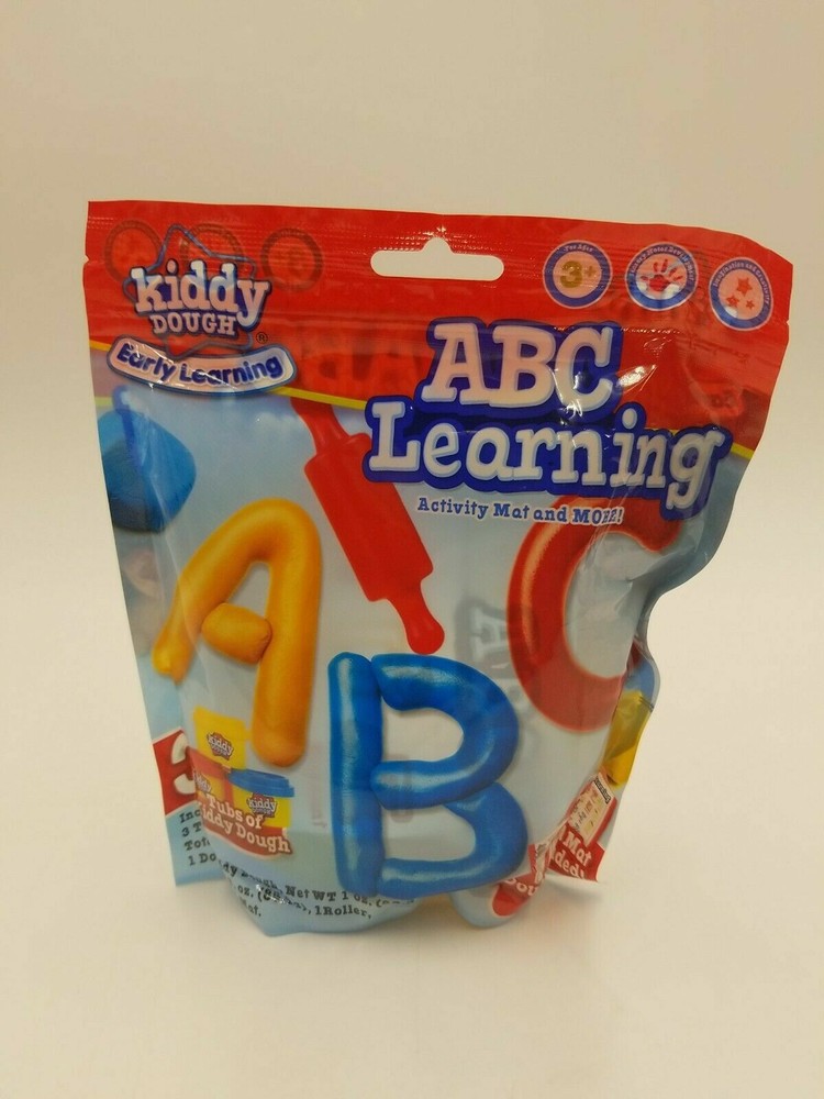 Kiddy Dough Early Learning ABC Learning Activity Mat and More New