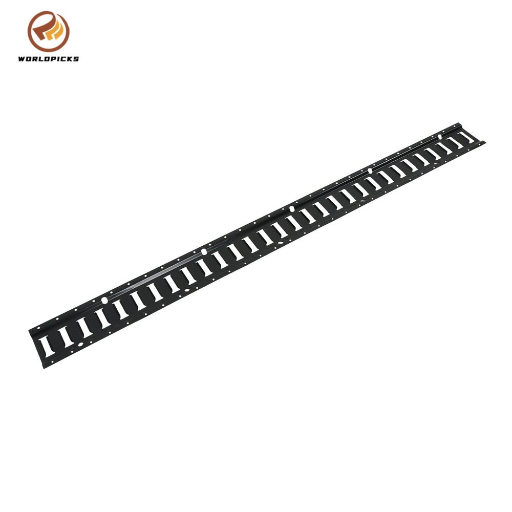Black 35 Pack Multi-Size E Track Rail Kit, 5ft 8ft Rails With Straps Hardware