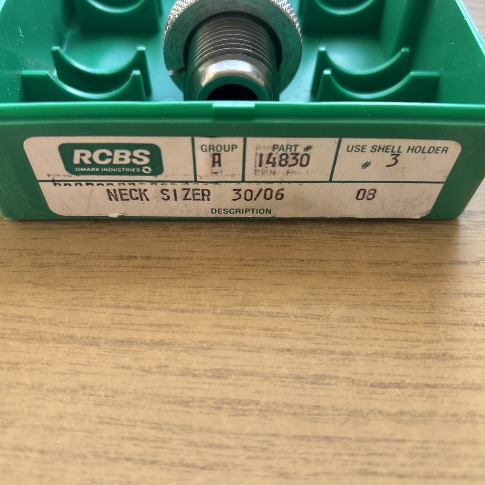 RCBS 30-06 NECK SIZING DIE, GROUP A, # 14830