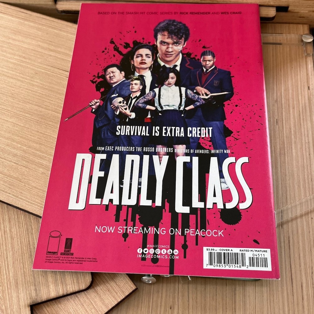 Comic Storage/Display Box PLUS Image Comics Deadly Class #45 Comic