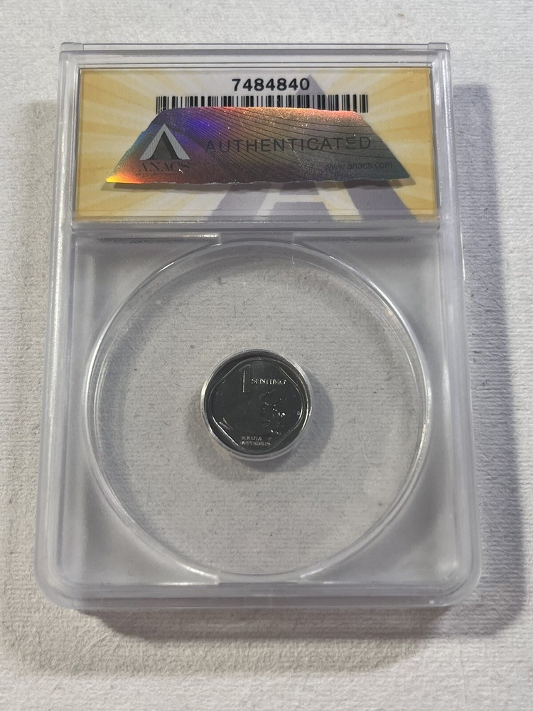 1987 Philippines 1 Sentimo Graded MS 67 by ANACS