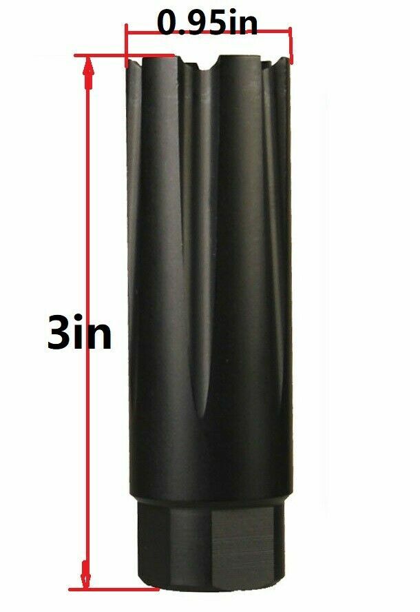 Black 9mm Linear Compensator Muzzle Brake M13.5X1 Left Hand Thread For Sig M17