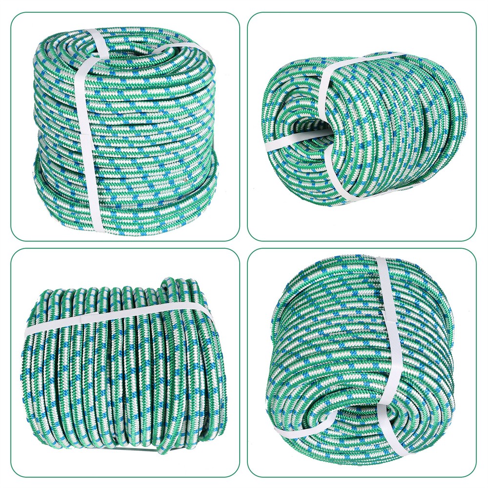 16 Strand 1/2" × 150' Double Braid Polyester Rope Arborist Tree Climbing Rope