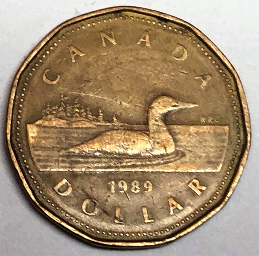 # C345  CANADA    COIN,    ONE DOLLAR   1989