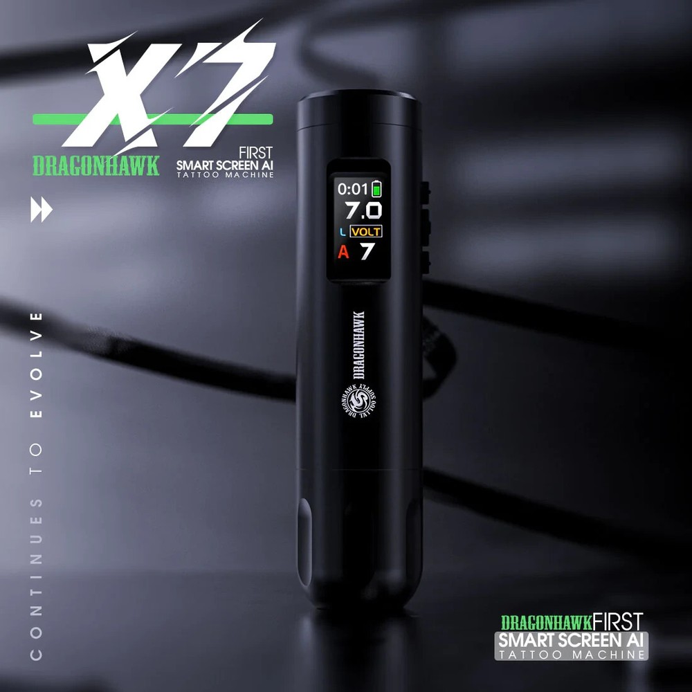 Dragonhawk X7 Wireless Tattoo Machine WQP-012