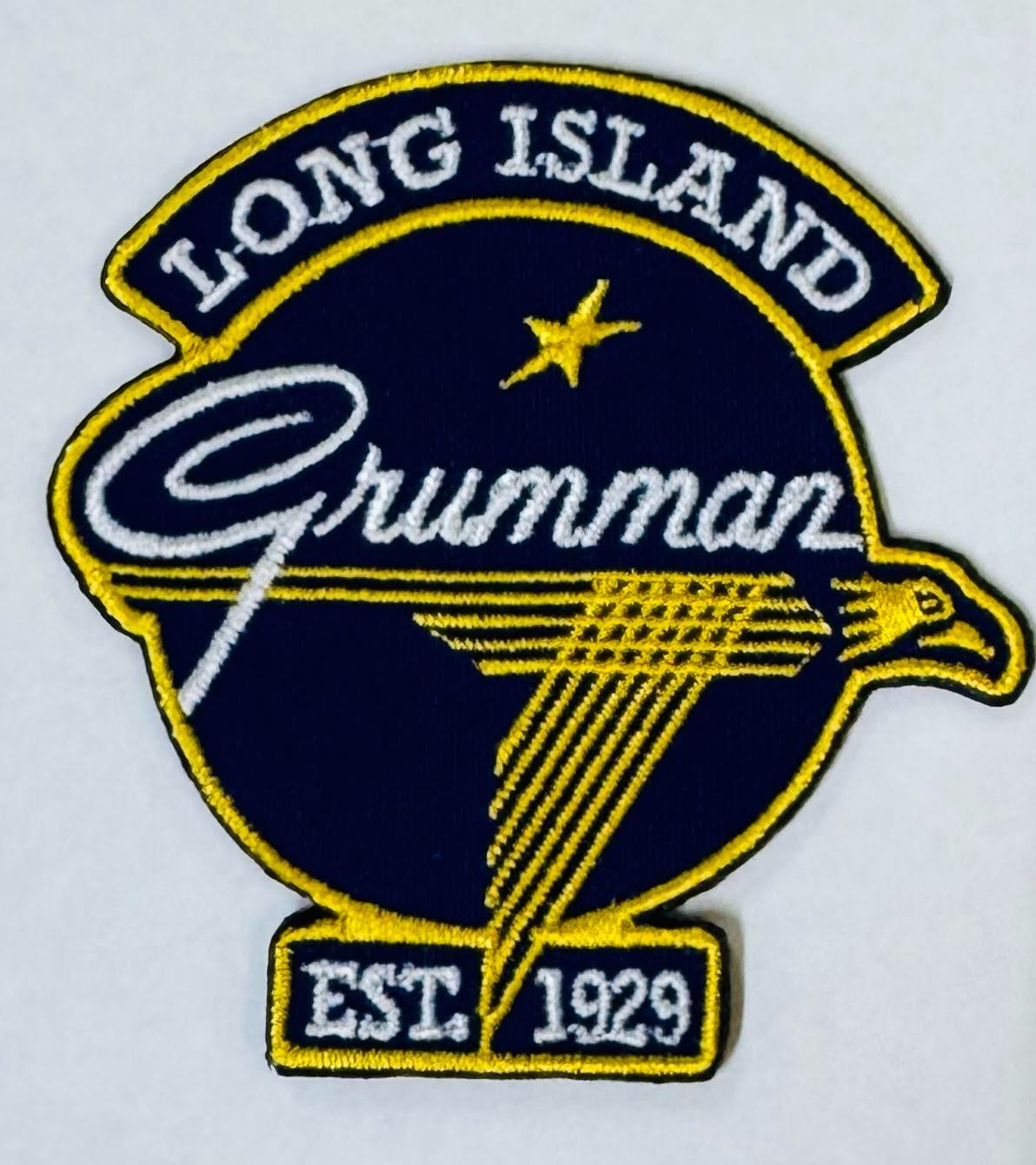 Grumman Embroidered Patch, Vintage Aviation, WWII Aircraft  2.5" X 2.5" PAT-0152