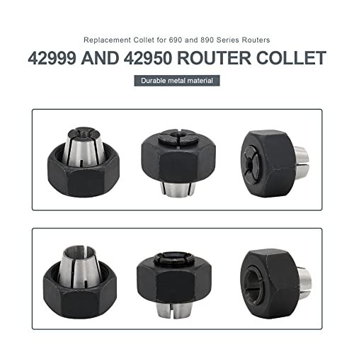 Router Collet Kit 1/4" & 1/2" - Compatible with Porter Cable Models - 2 Pack
