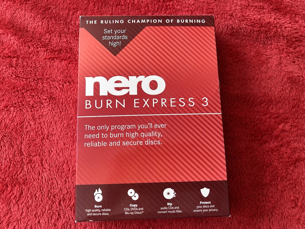 NERO BURN EXPRESS 3 burning software CD rom Windows XP Vista 7 and 8