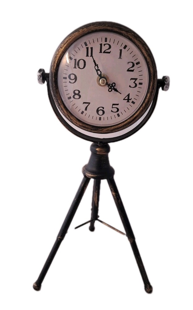 Tripod Desk Clock Battery Operated (A)