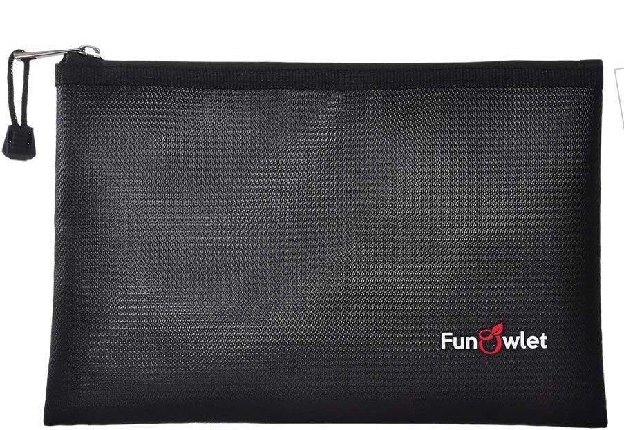 Fireproof Safe Money Document Bag - 13.4" x 9.8"