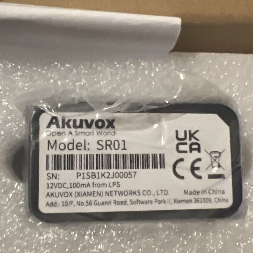 Akuvox SR01 Open A Smart World