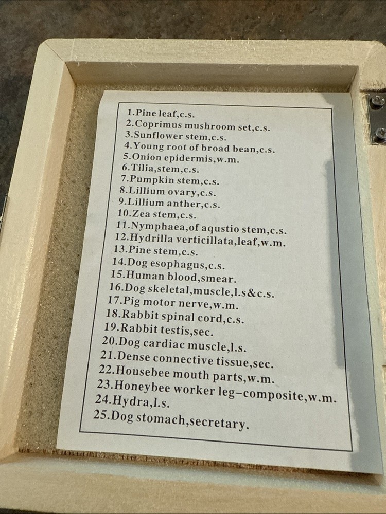 AmScope 25 Prepared Microscope Slide Set for Basic Biological Science