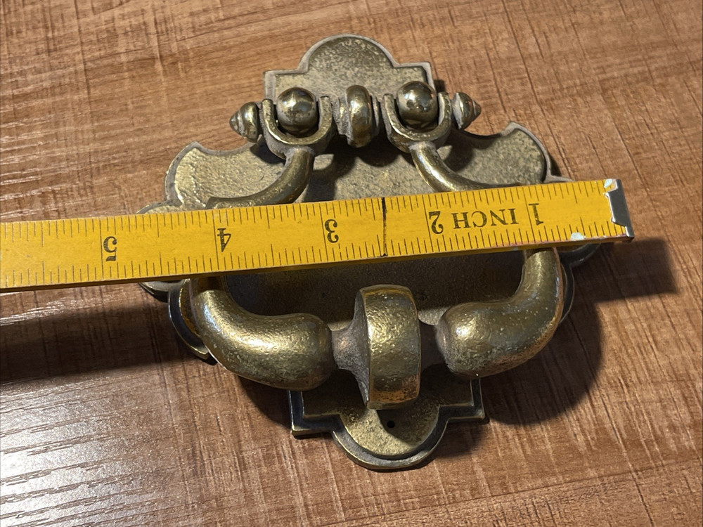 Vintage Solid Brass Door Knocker Architectural Hardware Heavy Duty 5"