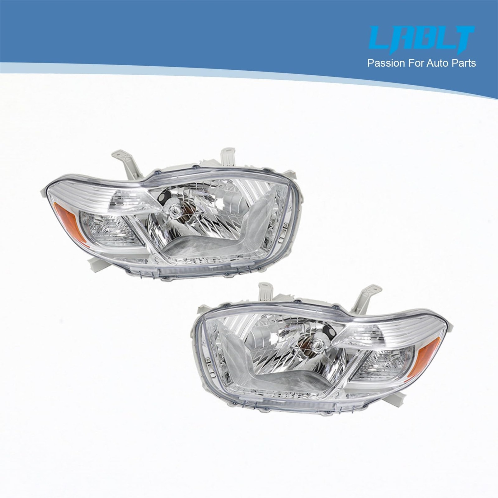 Driver and Passenger Side Headlight Assembly Replacement for Highlander