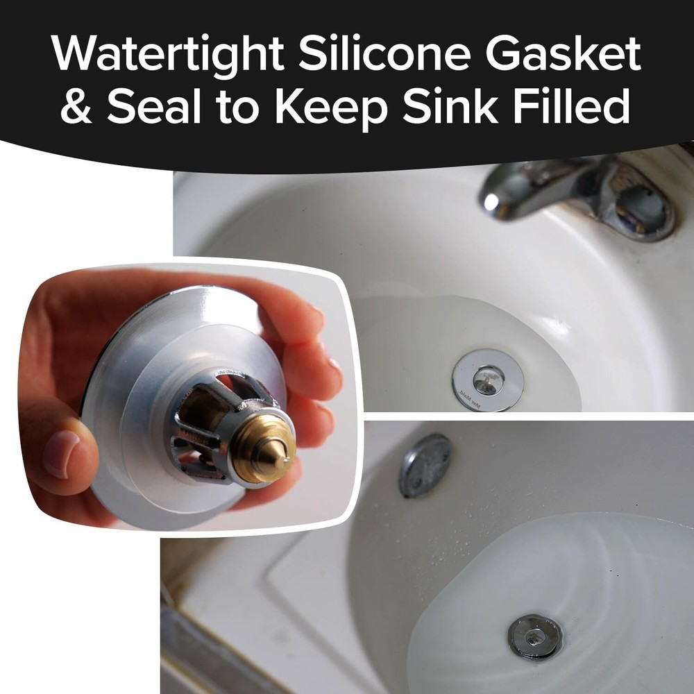 Drain Magic Universal Sink Stopper, Instantly Replace Broken Stoppers US Stock
