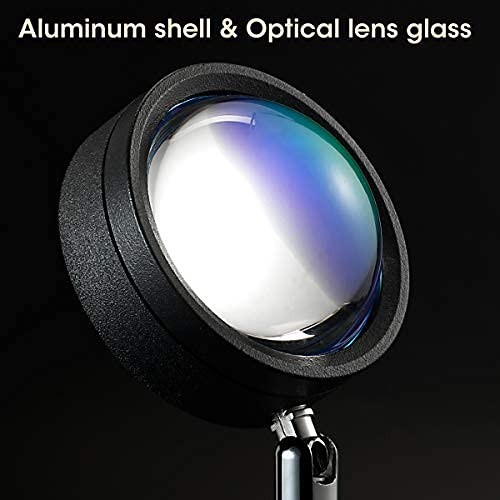 Sunset Lamp Projection Rotation Rainbow Lamp Led Romantic Visual Led Light Ne...