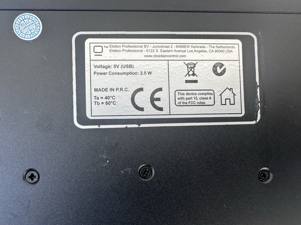 Obsidian NX Touch DMX Lighting Controller Tested and USB Cable