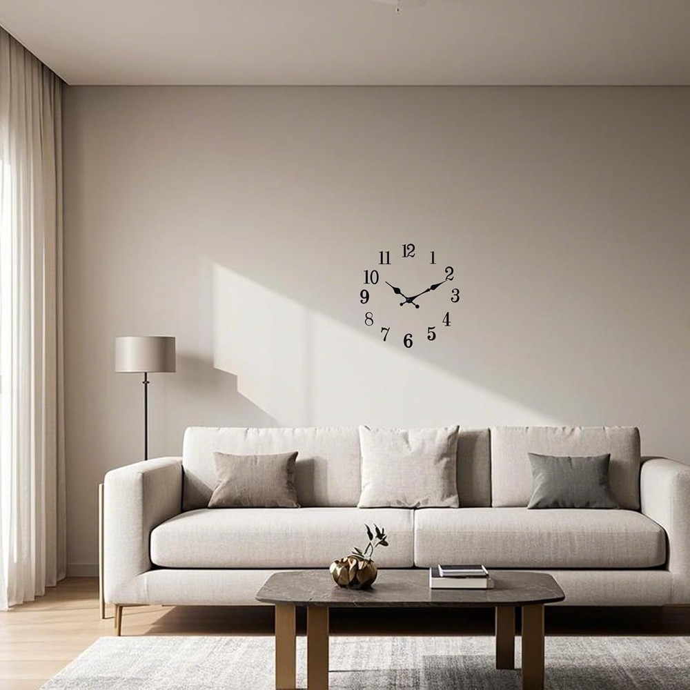 75 PCS Clock Numerals Kit 2 Inch DIY Digital Clock Numbers Arabic Clock Numbe...