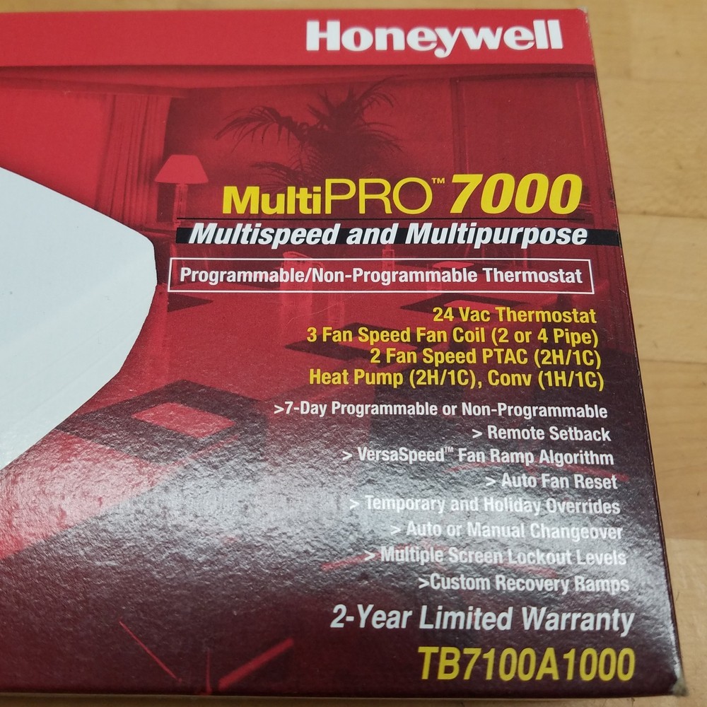 Honeywell TB7100A1000 MultiPRO 7000 Programmable/Non-Programmable Thermostat