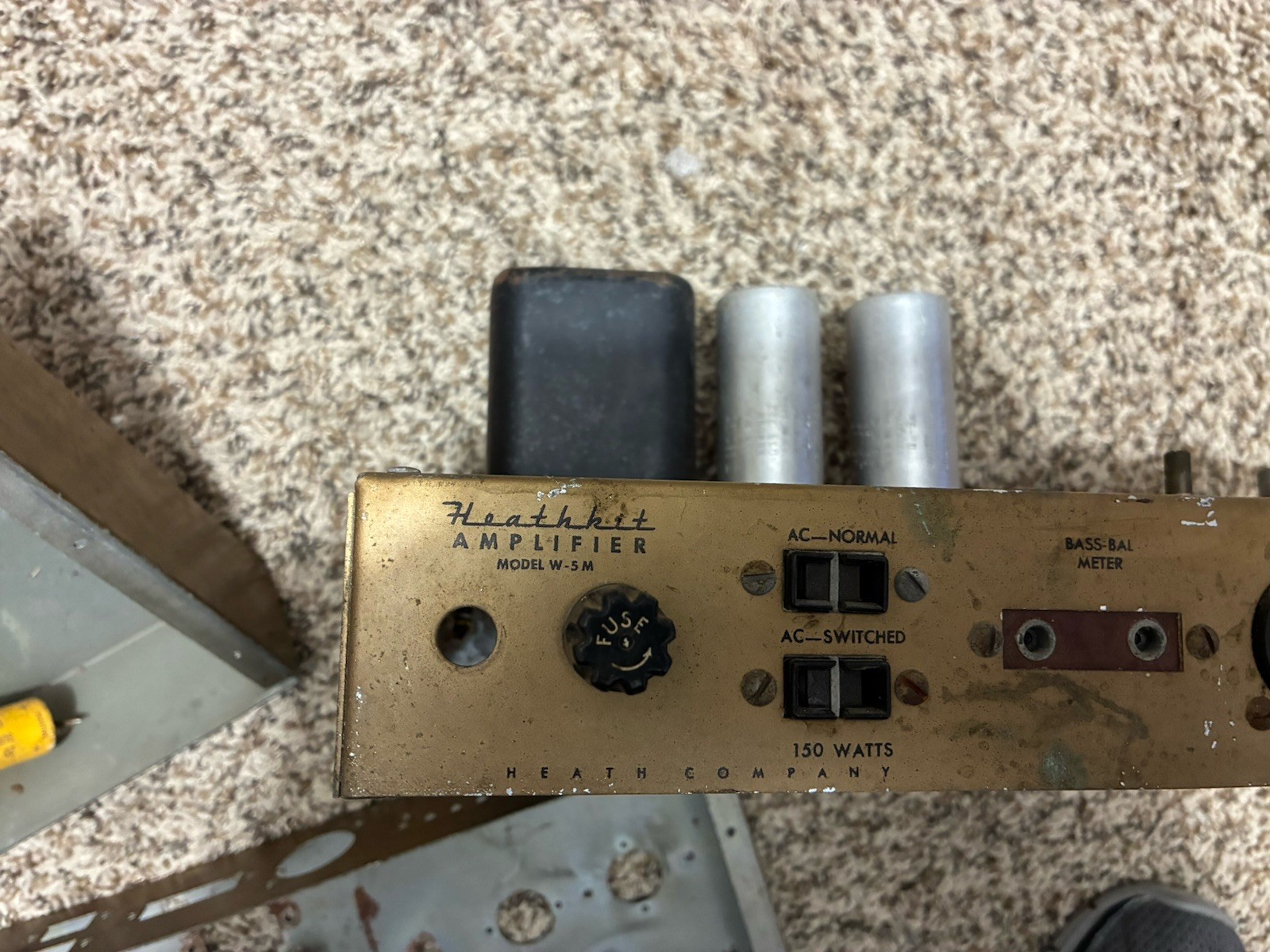 2- Heathkit W 5 M Chassis and 2- Top Cages