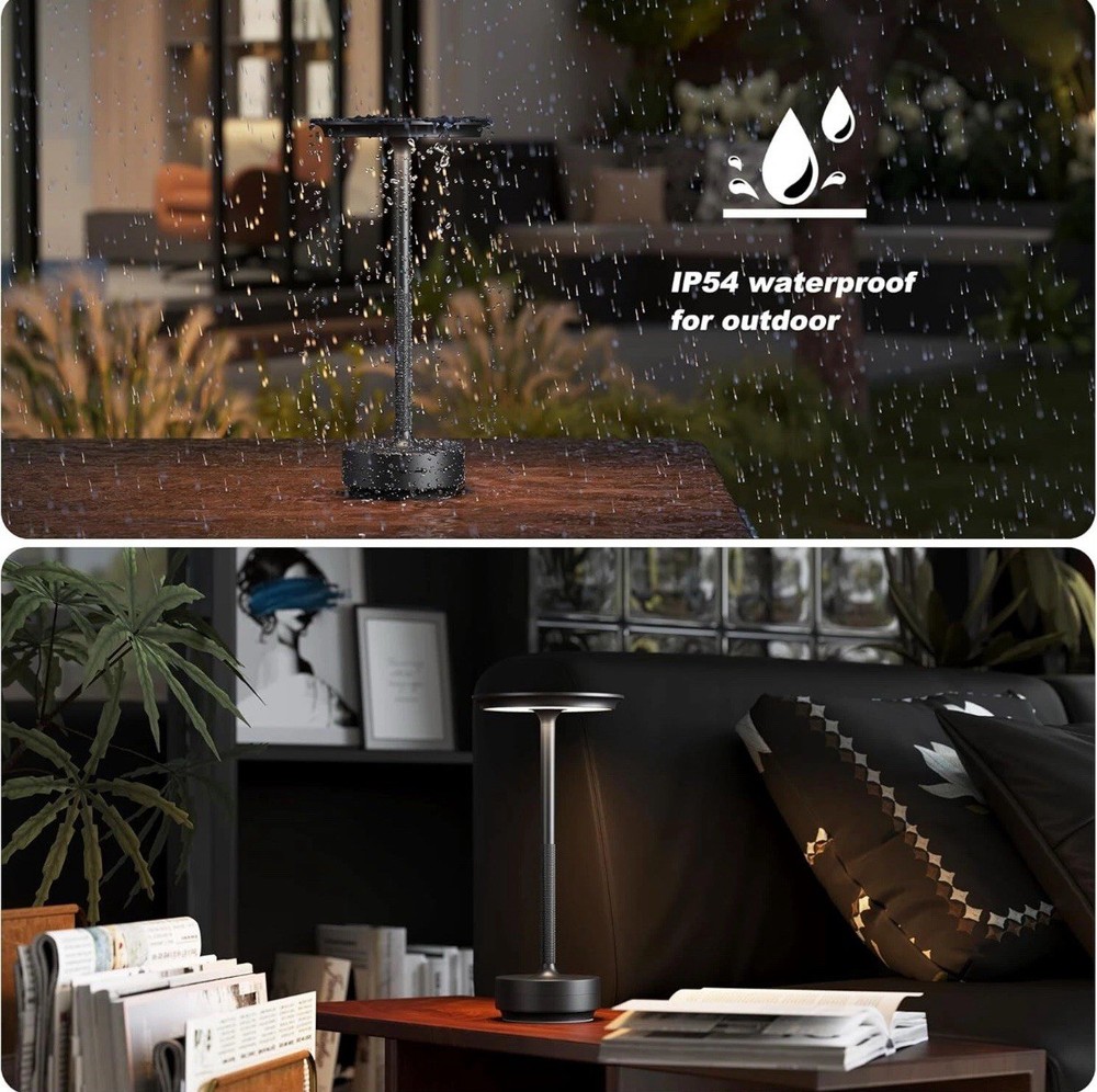 Cordless LED Touch Sensor Table Lamp Rechargeable Dimmable Bar Desk Night Light