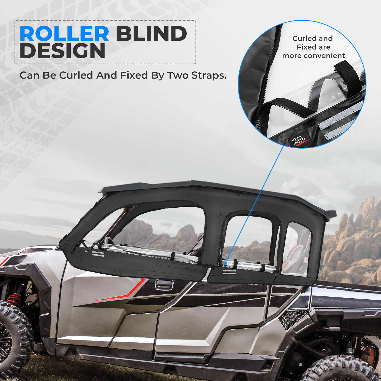 Soft Upper Door Cab Enclosure for Polaris General 4 1000/ XP 4 1000 2020-2024