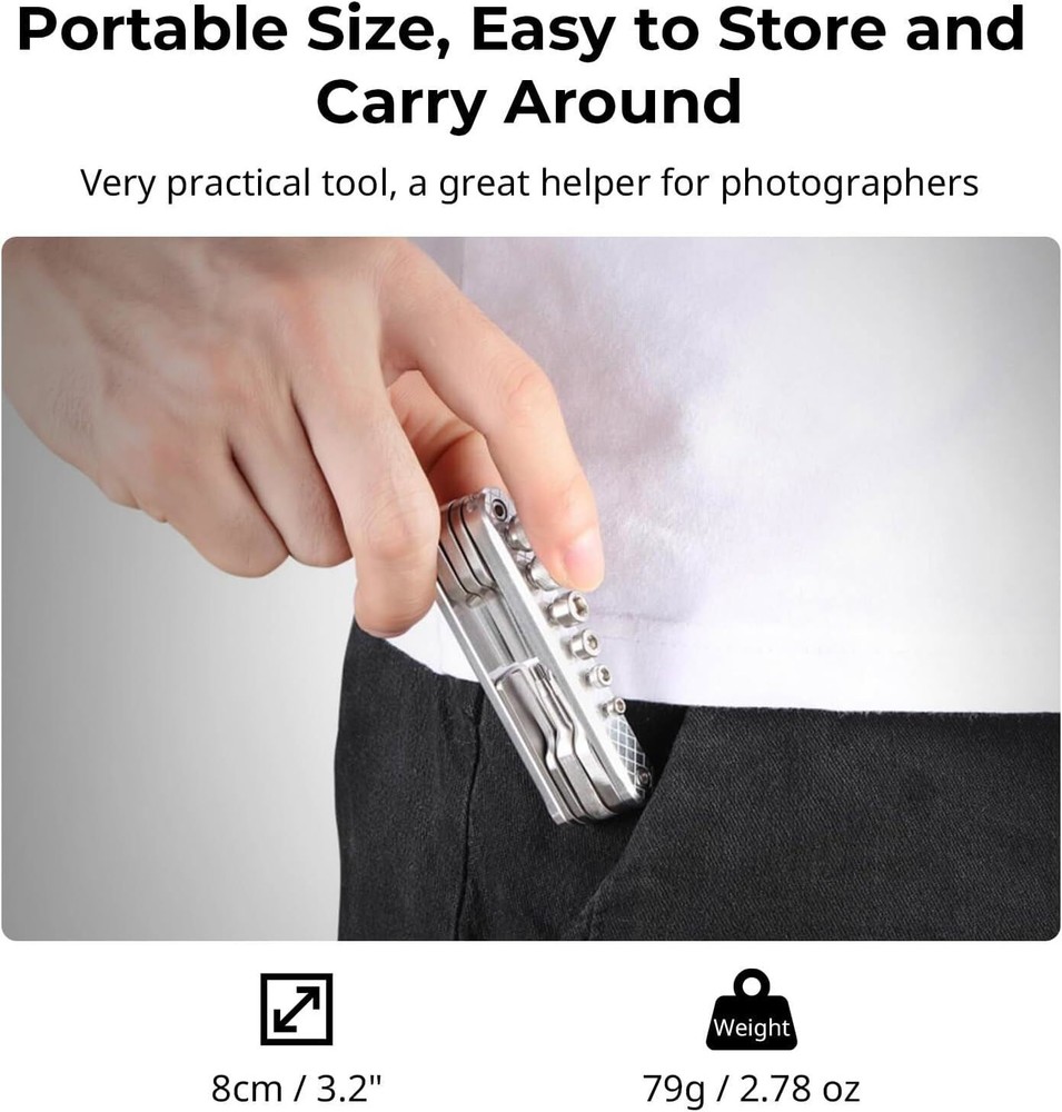 SmallRig Folding Screwdrivers Camera Tool Set with Wrenches Slotted-2213