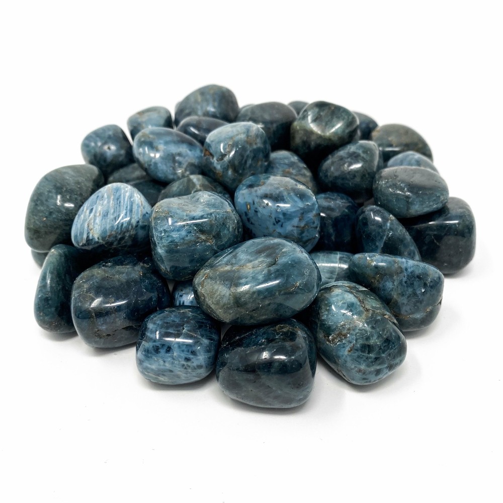 (1) Apatite (Small) Tumbled Crystal Specimen with Description Card