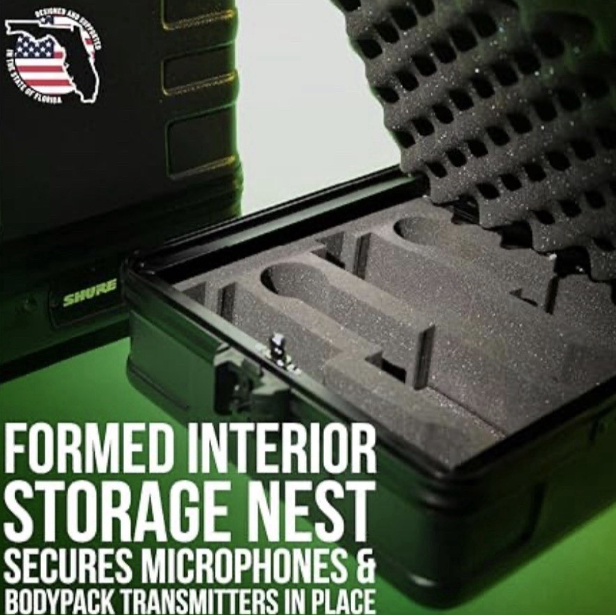 Gator Shure Cases System Solution Series Wireless System Solution Case 4