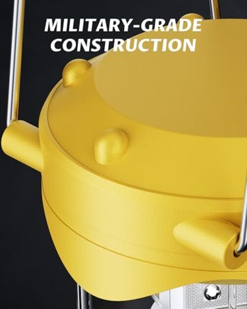 4 Pack LED Camping Lanterns, Battery Powered Camping Lights LED Yellow