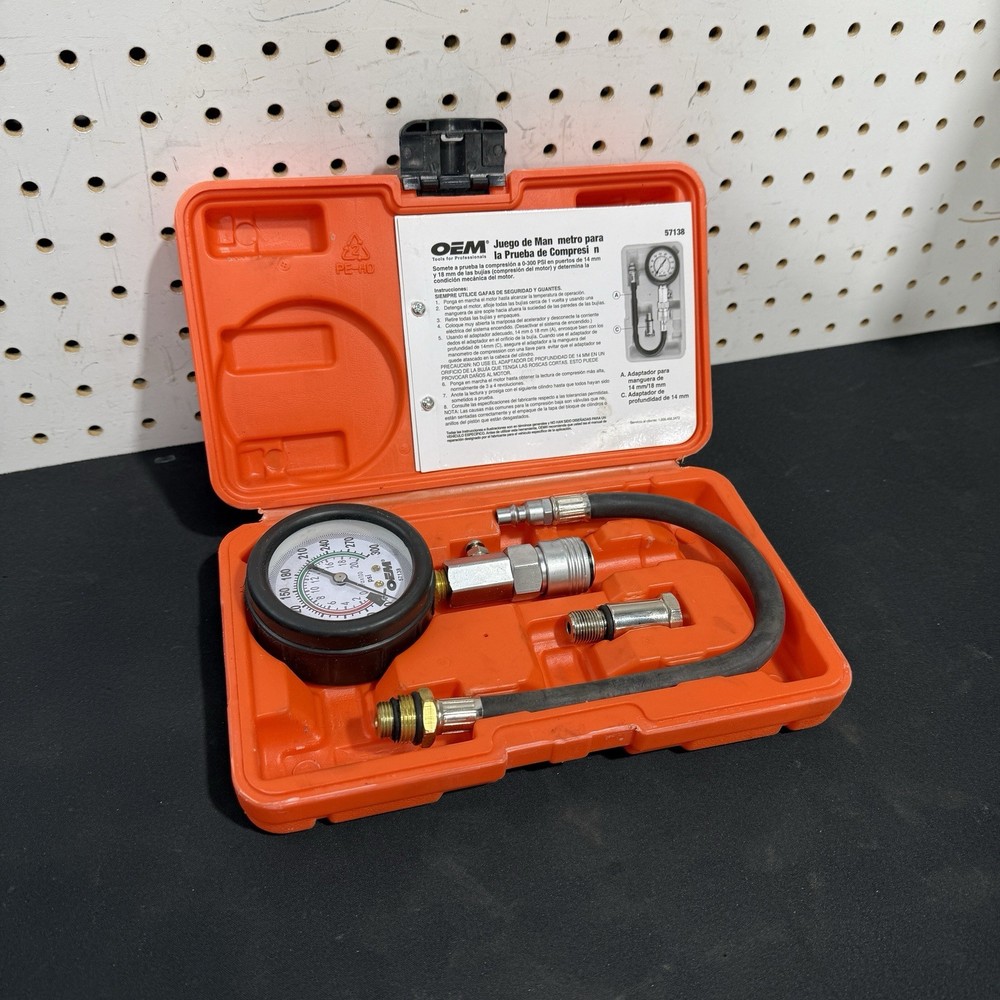 OEMTOOLS 57138 Compression Tester Kit Open Box Never Used Complete