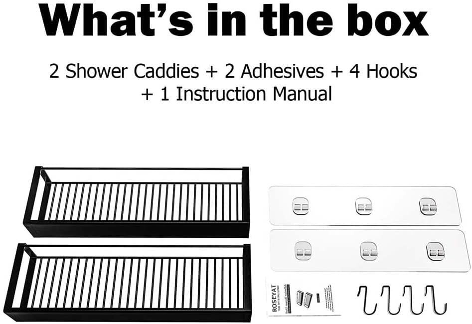 Stainless Steel Shower Caddy - Easy Install, Multi-Purpose Organizer