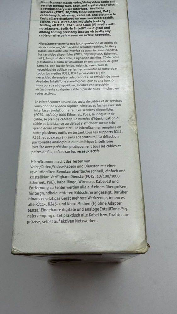 Fluke Networks MS2-100 Microscanner2 Cable Verifier #Z