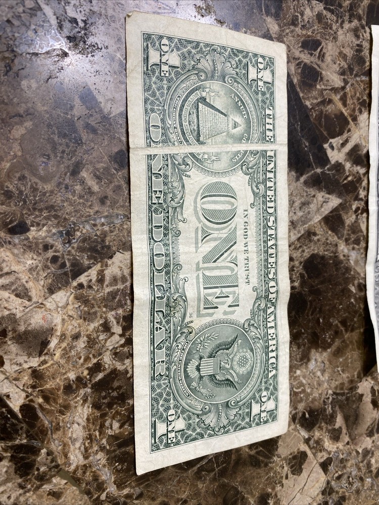 Error Notes Inking Offset Dollar Bill